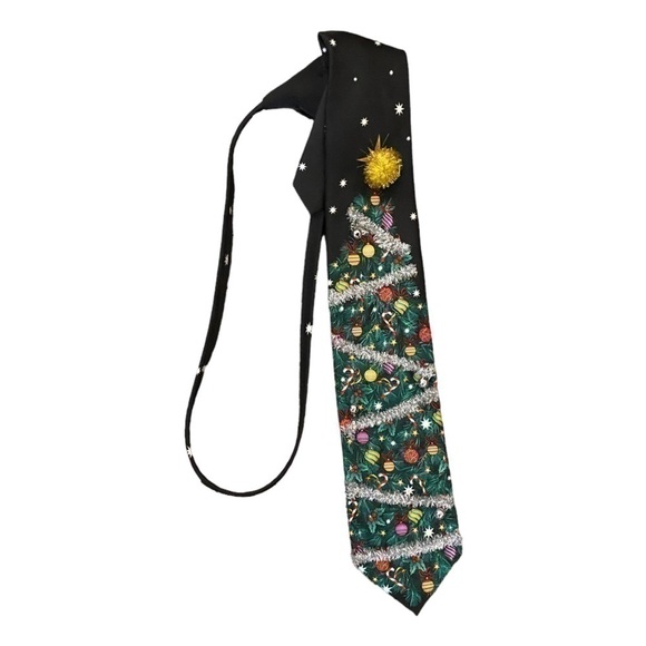 Noel Holiday Collection Deck The Halls Ugly Christmas Tie - Picture 1 of 5